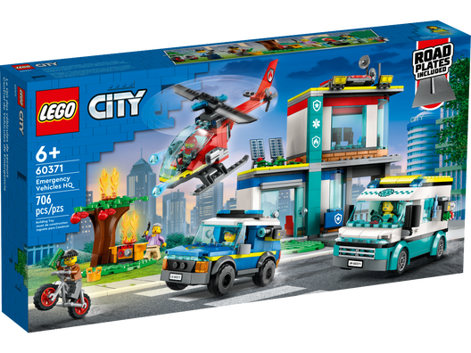 LEGO 60371 - Udrykningsfartøjernes hovedkvarter
