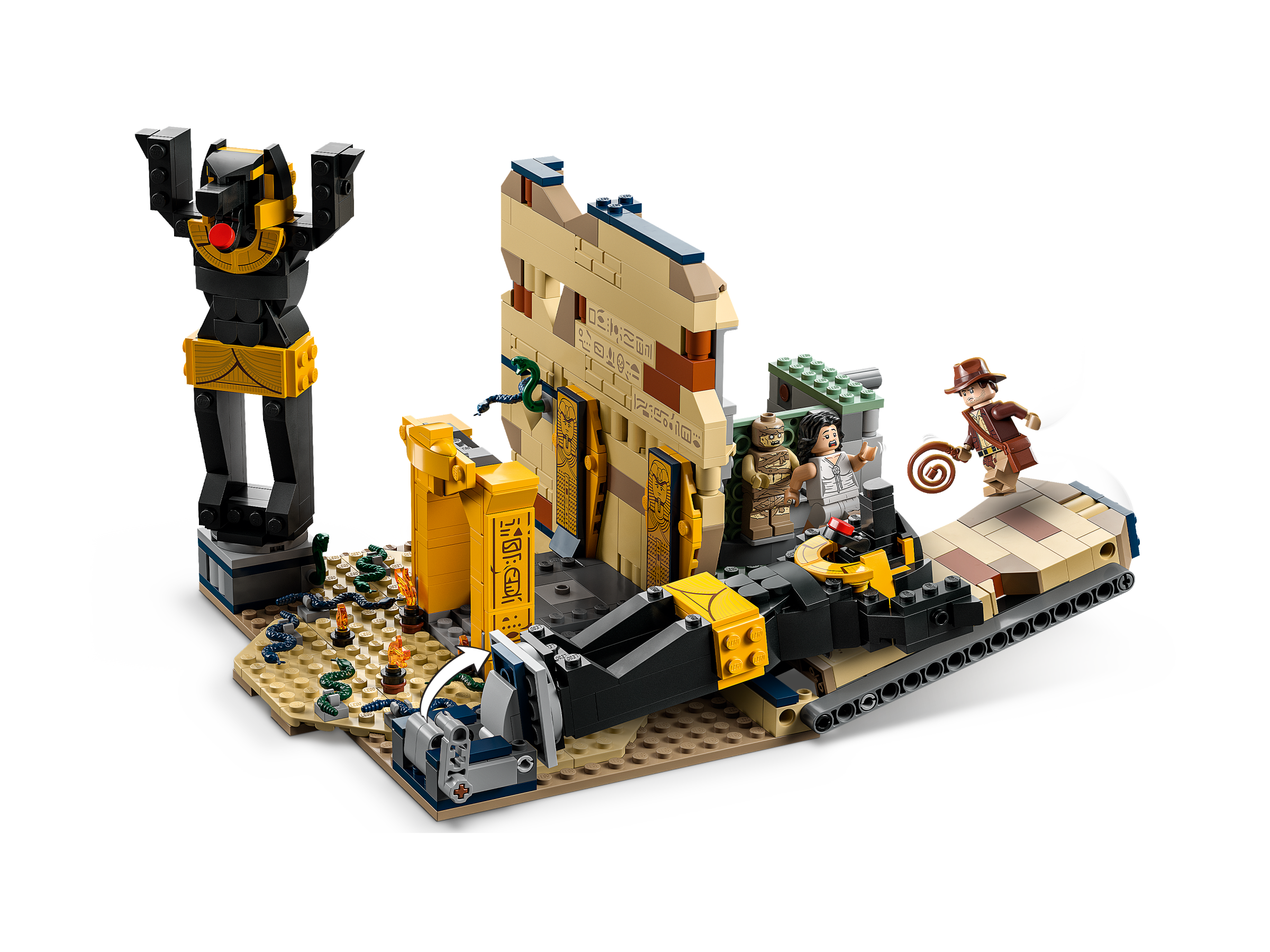 LEGO Indiana Jones Escape from The Lost Tomb 77013 Building Toy, Featuring  a Mummy and an Indiana Jones Minifigure from Raiders of The Lost Ark Movie