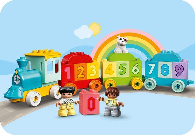 Strømcelle At blokere Stadion Number Train - Learn To Count 10954 | DUPLO® | Buy online at the Official  LEGO® Shop US