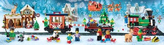 LEGO® Puzzle Tren de Crăciun
