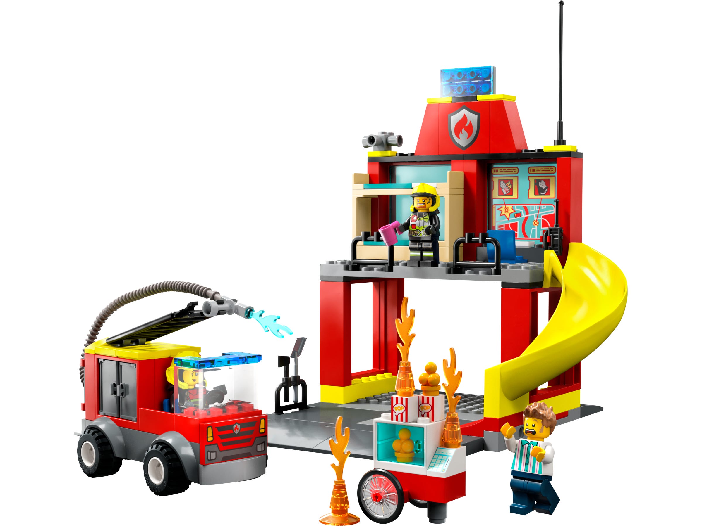 Image of Caserma dei pompieri e autopompa