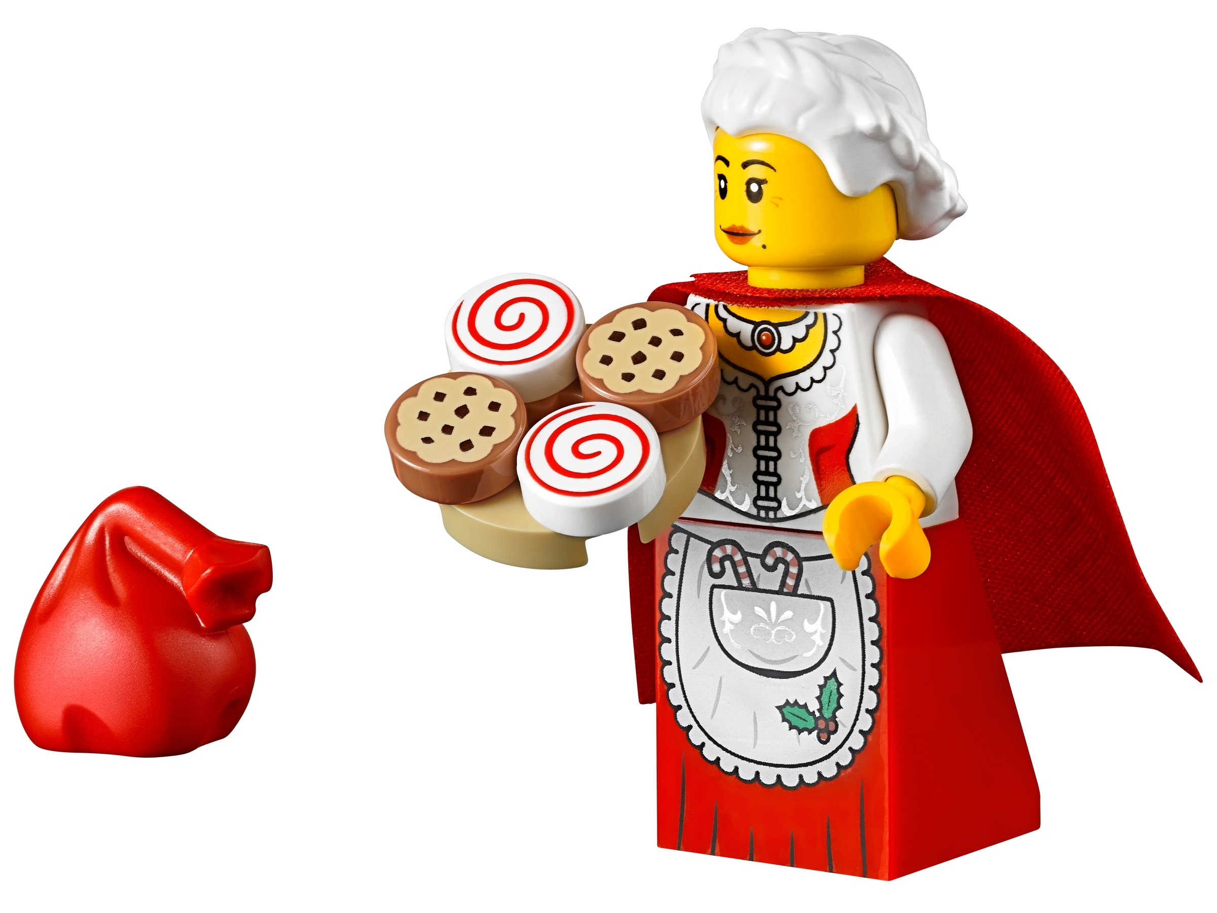 Claus Christmas Minifigure Santa's Wife with Holiday Cookie LEGO Mrs 