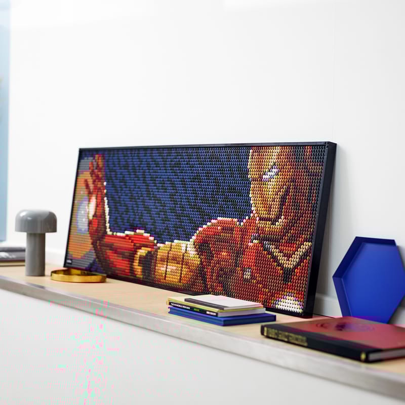 Wall Art Marvel Lego Art Iron Man 31199 Lego Mosaic Iron Man Lego