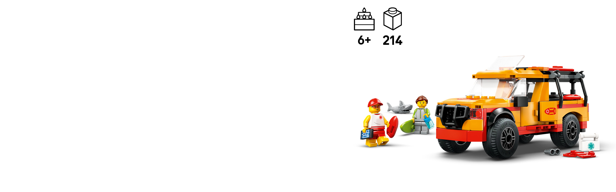 Lifeguard Beach Rescue Truck 60453 | City | Buy online at the Official LEGO®  Shop IN