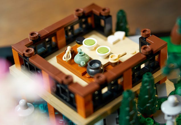 GEAMENT Jeu De Lumières Compatible avec Lego Le Jardin paisible