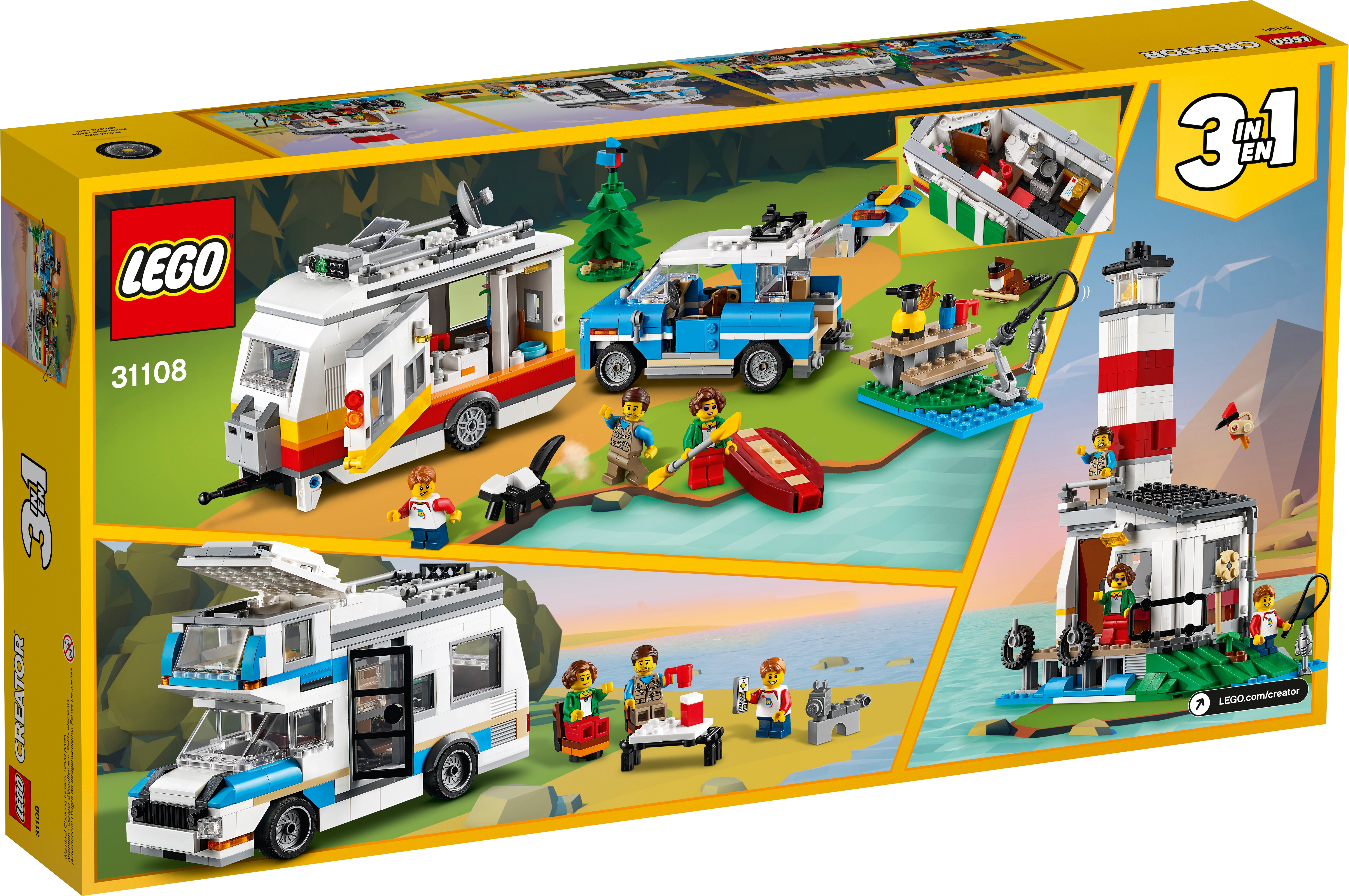 Caravan Holiday 31108 | Creator 3-in-1 Buy online the Official LEGO® Shop US