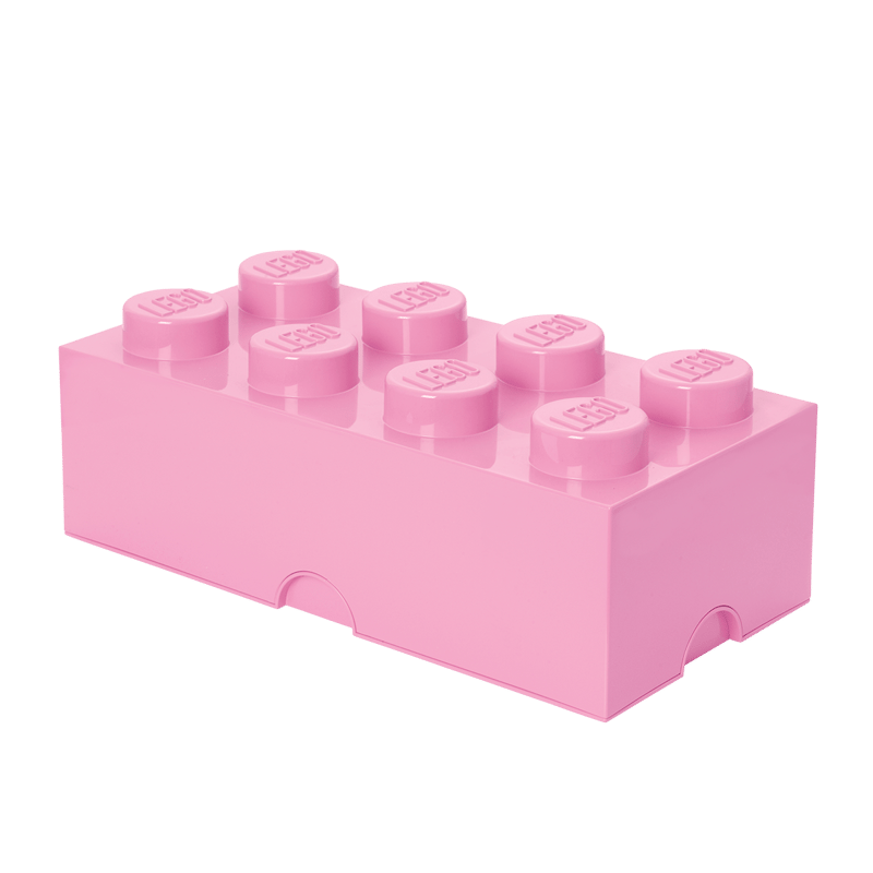 Le set LEGO 5007126 Brique de rangement 8 tenons - violet clair