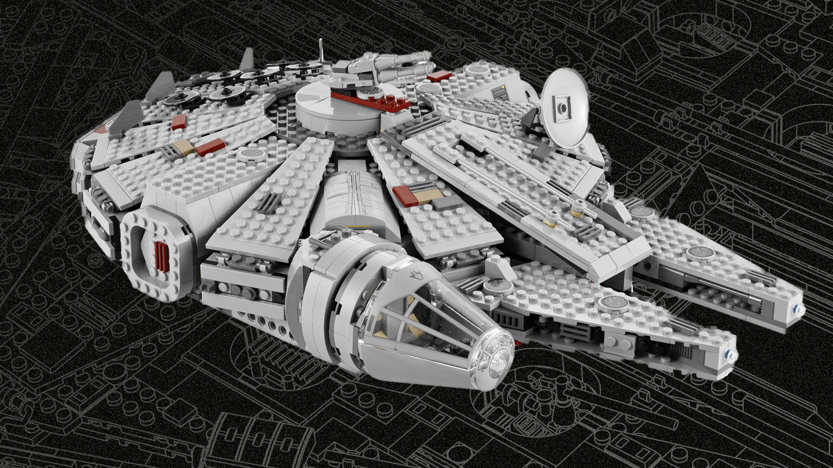 歴代レゴ®スター・ウォーズ™ ミニフィギュアスケール版ミレニアム