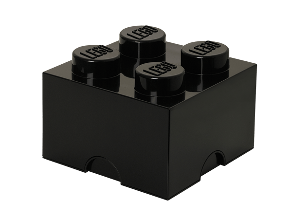 4-Stud Storage Brick – Black - Image 1