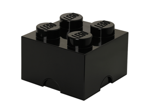 Brique de rangement 4 tenons – noir