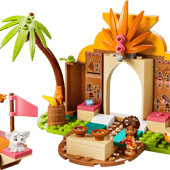 Maison de village et pirogue de Vaiana