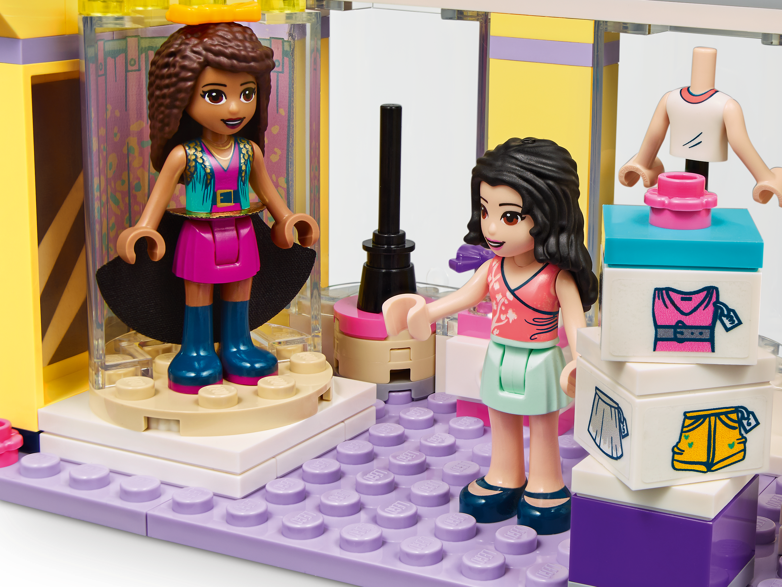 Lego ES 41427 Set de Juego/ con/ Emma/ y/ Andrea LEGO Friends Heartlake City Friends Tienda de Moda multicolor
