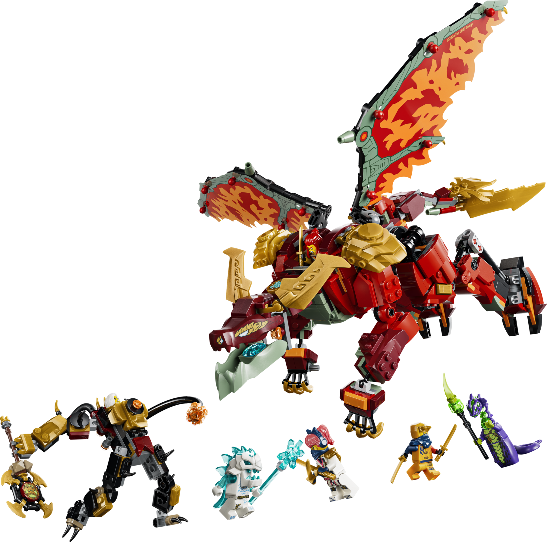 Wyldfyres forvandlingsdrage-mech
