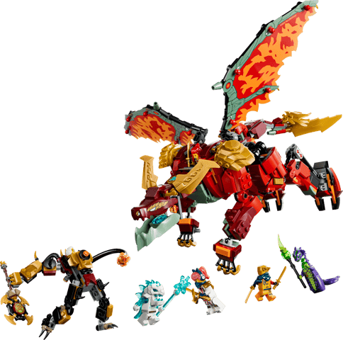 LEGO 71868 Wyldfyre's Transforming Dragon Mech, official product image