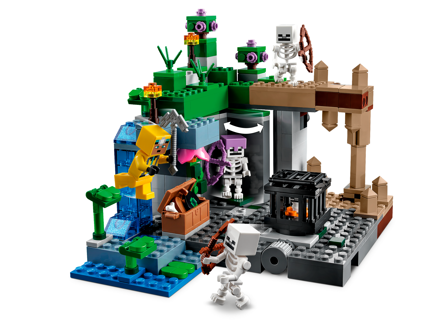 The Skeleton Dungeon 21189 | Minecraft® | Buy online at the Official LEGO® Shop