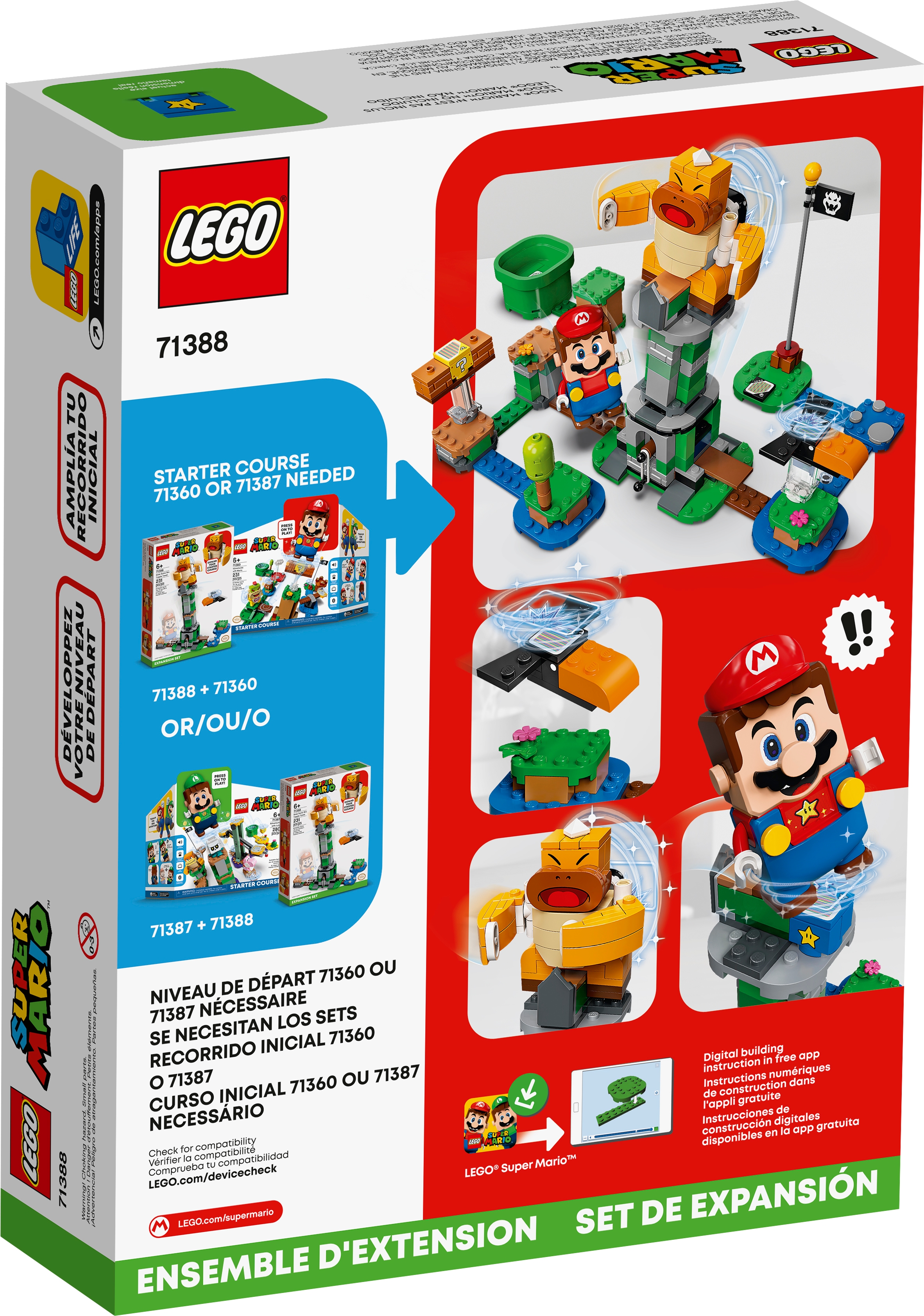 LEGO 71388 Super Mario Ensemble d'Extension La Tour Infernale du Bo