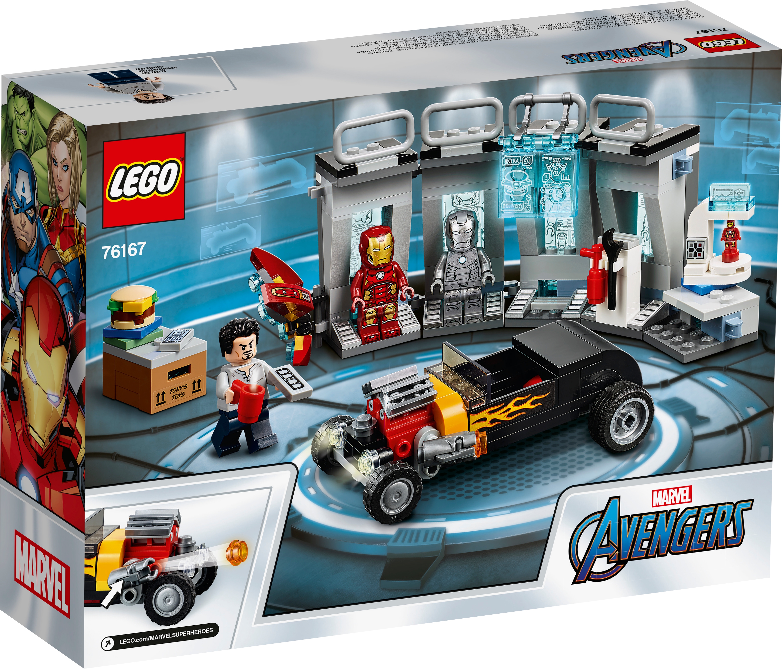 LEGO® Avengers Figur Tony Stark aus Set 76167 sh666 Iron Mans Arsenal 