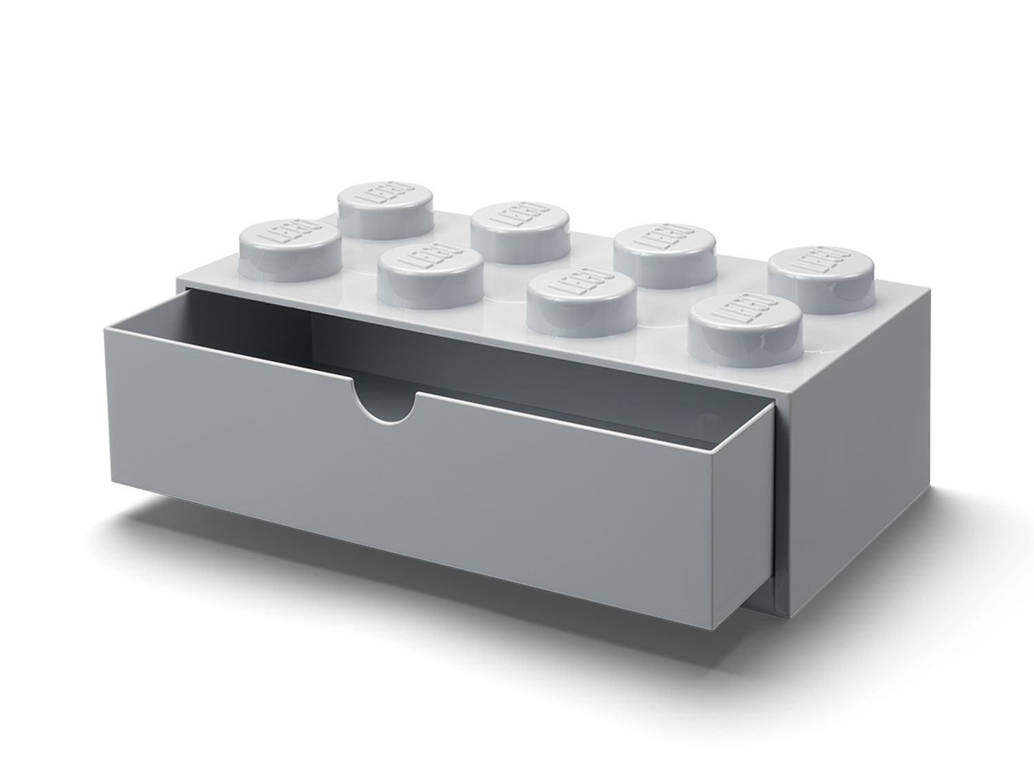 8-Stud Desk Drawer – Gray