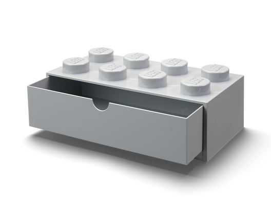LEGO 5006878 - 8-knops skrivebordsskuffe – grå