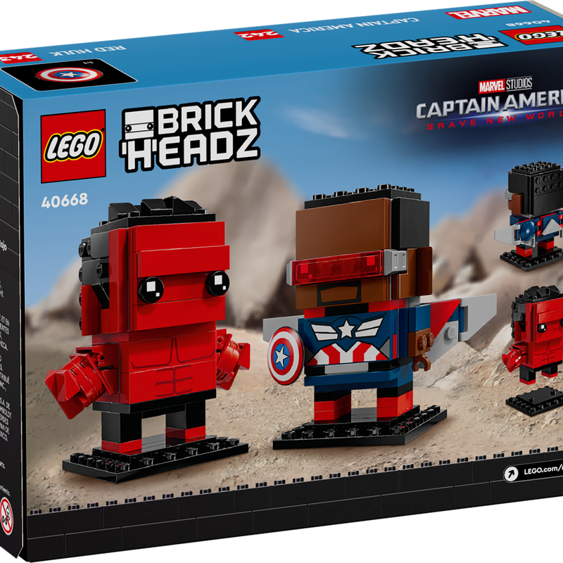 Captain America Red Hulk Figures 40668 BrickHeadz Buy online