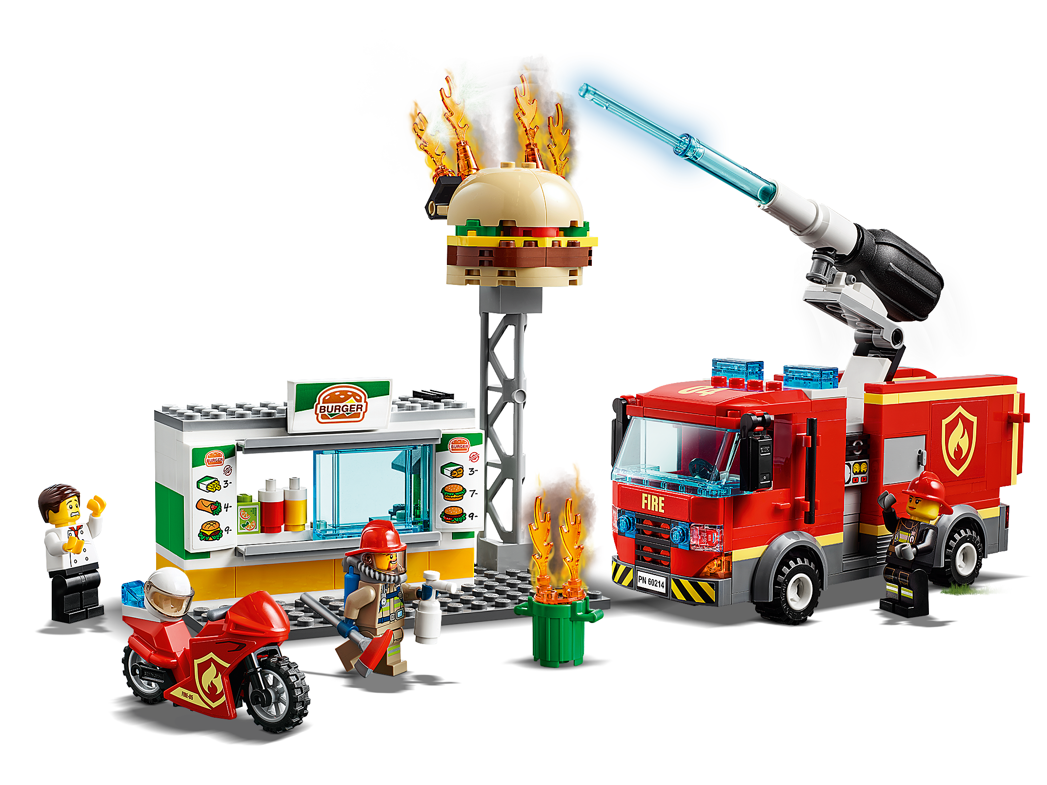 FIAMME AL BURGER BAR LEGO CITY FIRE 60214 