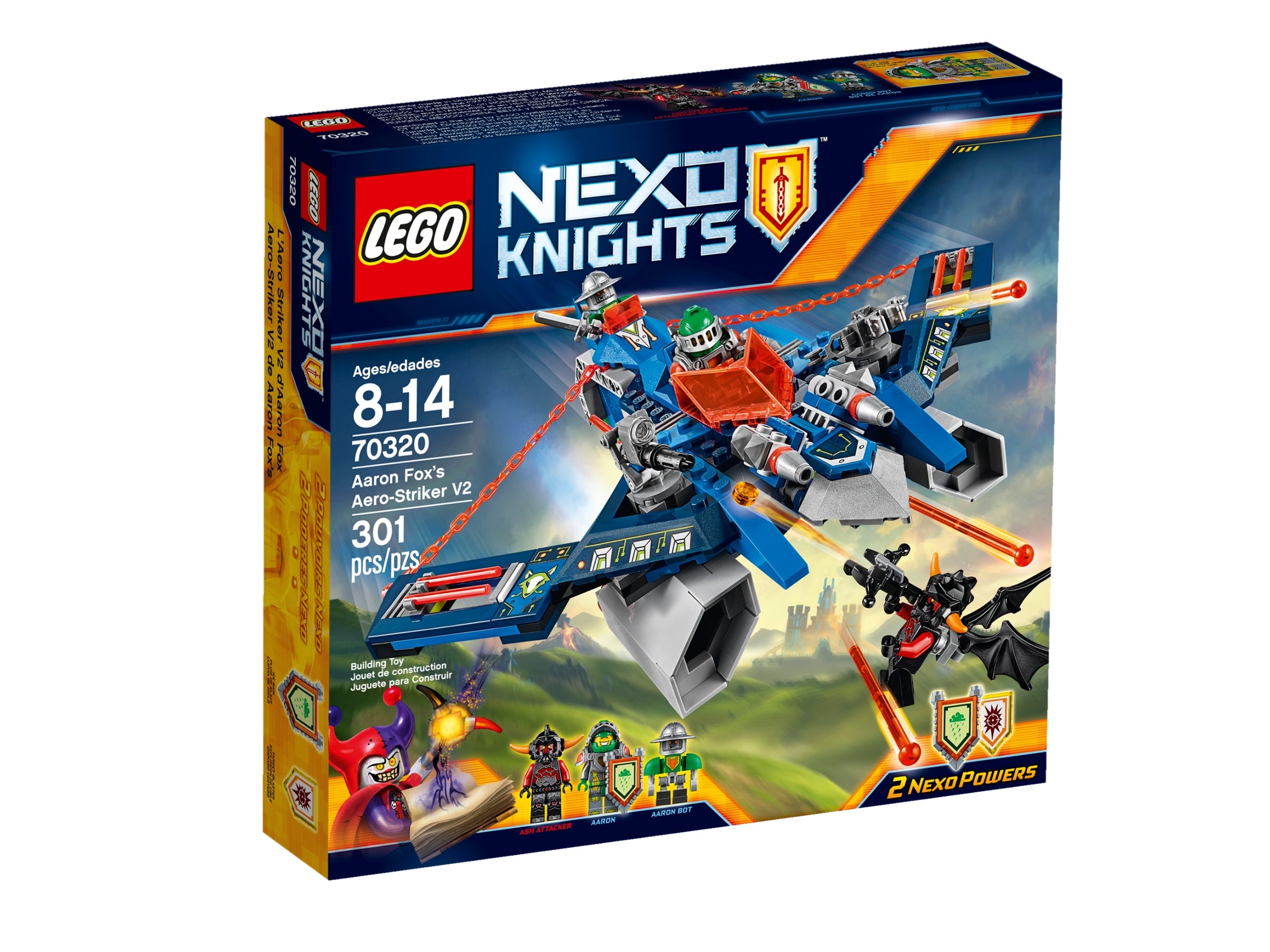 Lego Nexo Knights le 2 puissant Aaron le 16 puissant alluvions rancune NEUF Série 2 