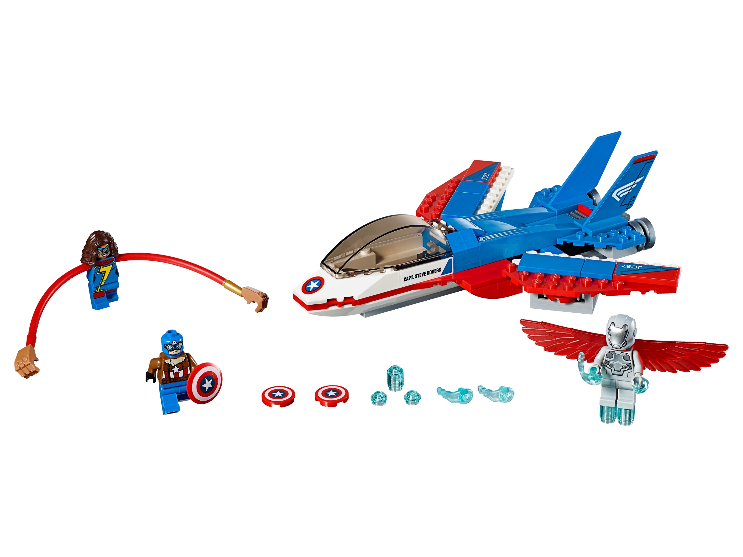 Lego Pilot Captain America 76076 Super Heroes Minifigure 