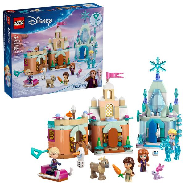 LEGO 43278 Château d’Arendelle et palais de glace d’Elsa miniatures — visuel 2 sur 8