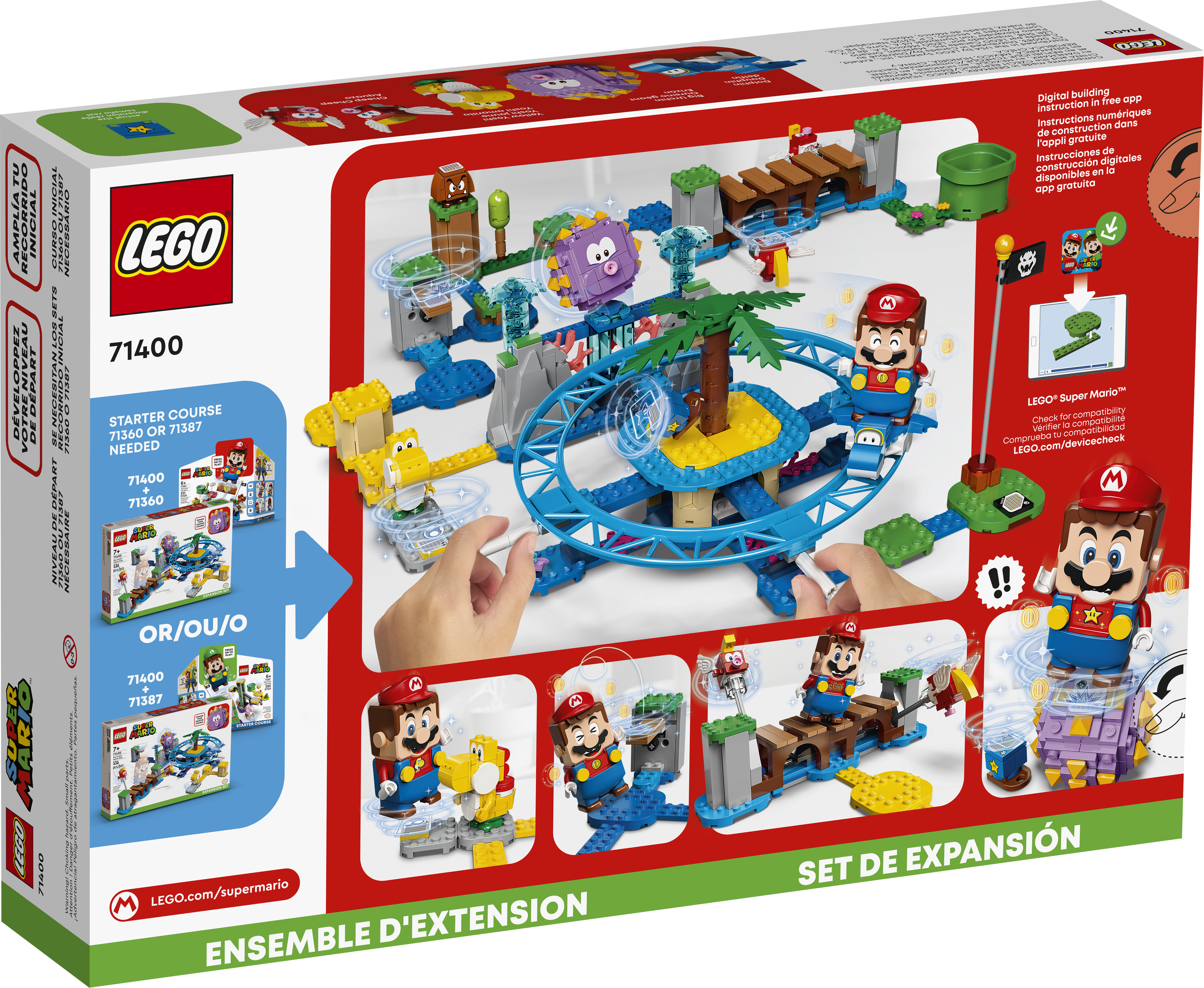 Big Urchin Beach Ride Expansion Set 71400 | LEGO® Super Mario