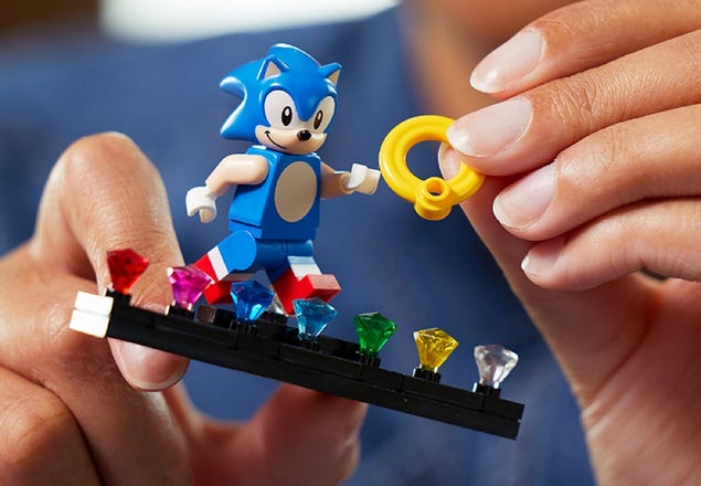 Sonic Lego Compatível 1 Unidade