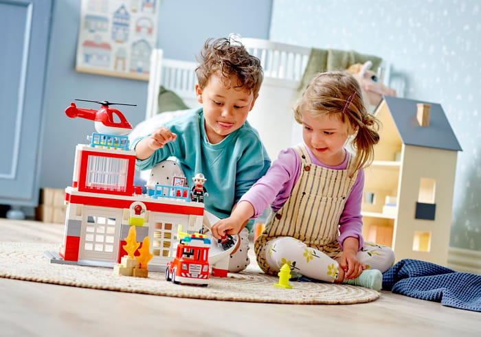 YOOHBERRYS Set De Bomberos Con 826 Piezas – Camión De Rescate, Helicóptero Y Barco, Juguete De Construcción Creativo Para Niños Y Niñas Desde 6 Años