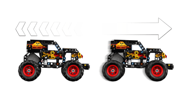 LEGO 42219 Monster Jam™ Grave Digger™ - Feu et glace — visuel 5 sur 8
