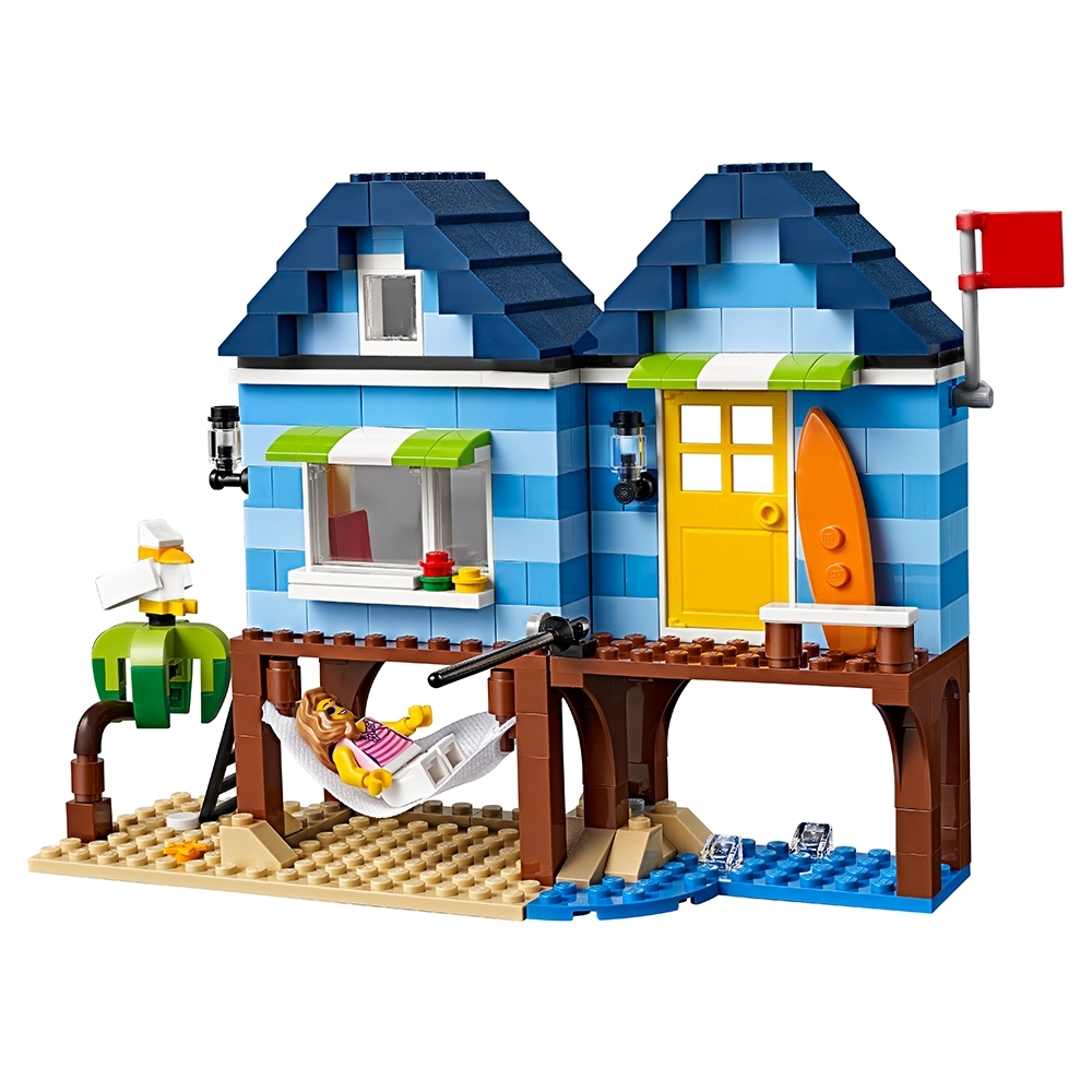 Creator 31063 F42 Lego ® 1x Minifigure Dark Blue Legs & Surfboard Top 