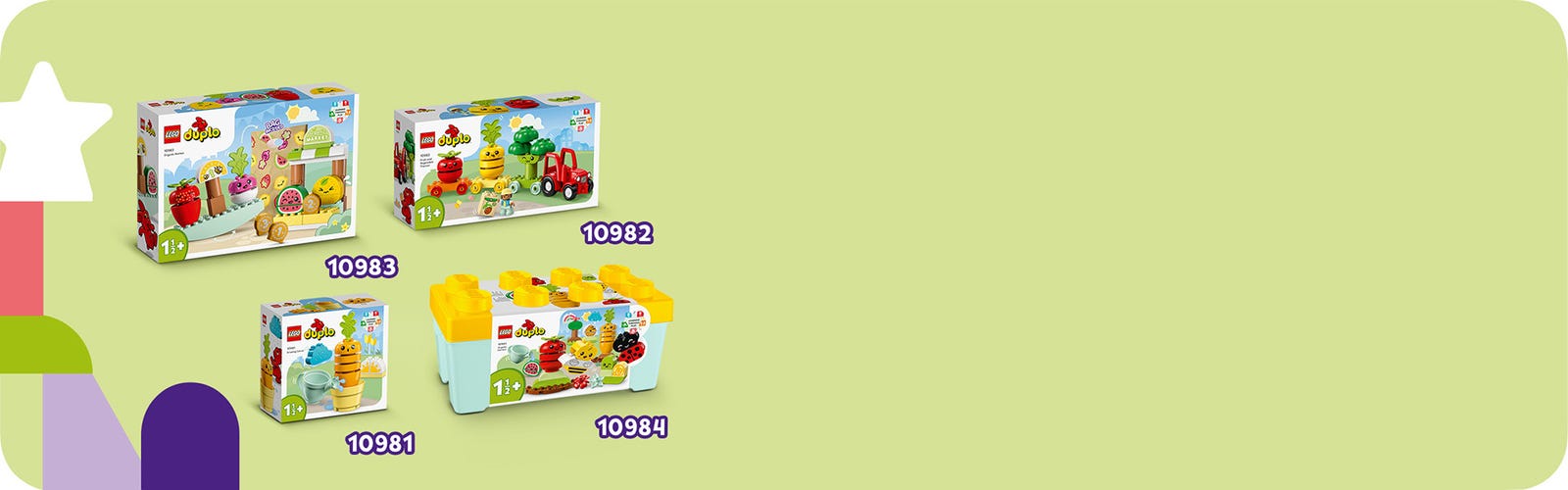 LEGO DUPLO 10982 - Le tracteur des fruits et légumes, Jouet à Empiler et à  Trier par Couleur pour les Bébés et Enfants Âgés de 1,5 à 3 Ans, Jeu  Éducatif pas cher 