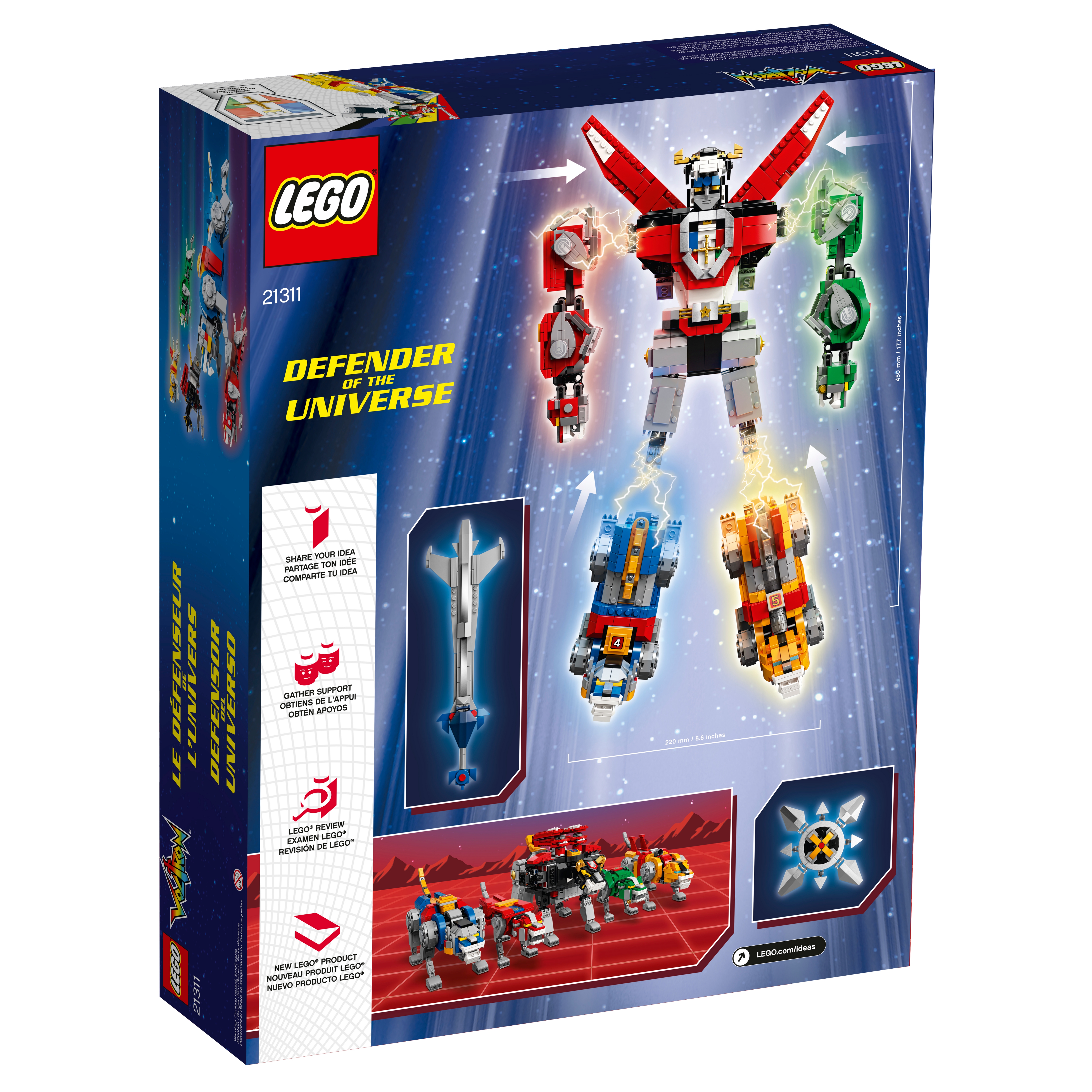LEGO IDEAS 21311 VOLTRON DEFENDER OF THE UNIVERSE NIB SEALED IN HAND! 