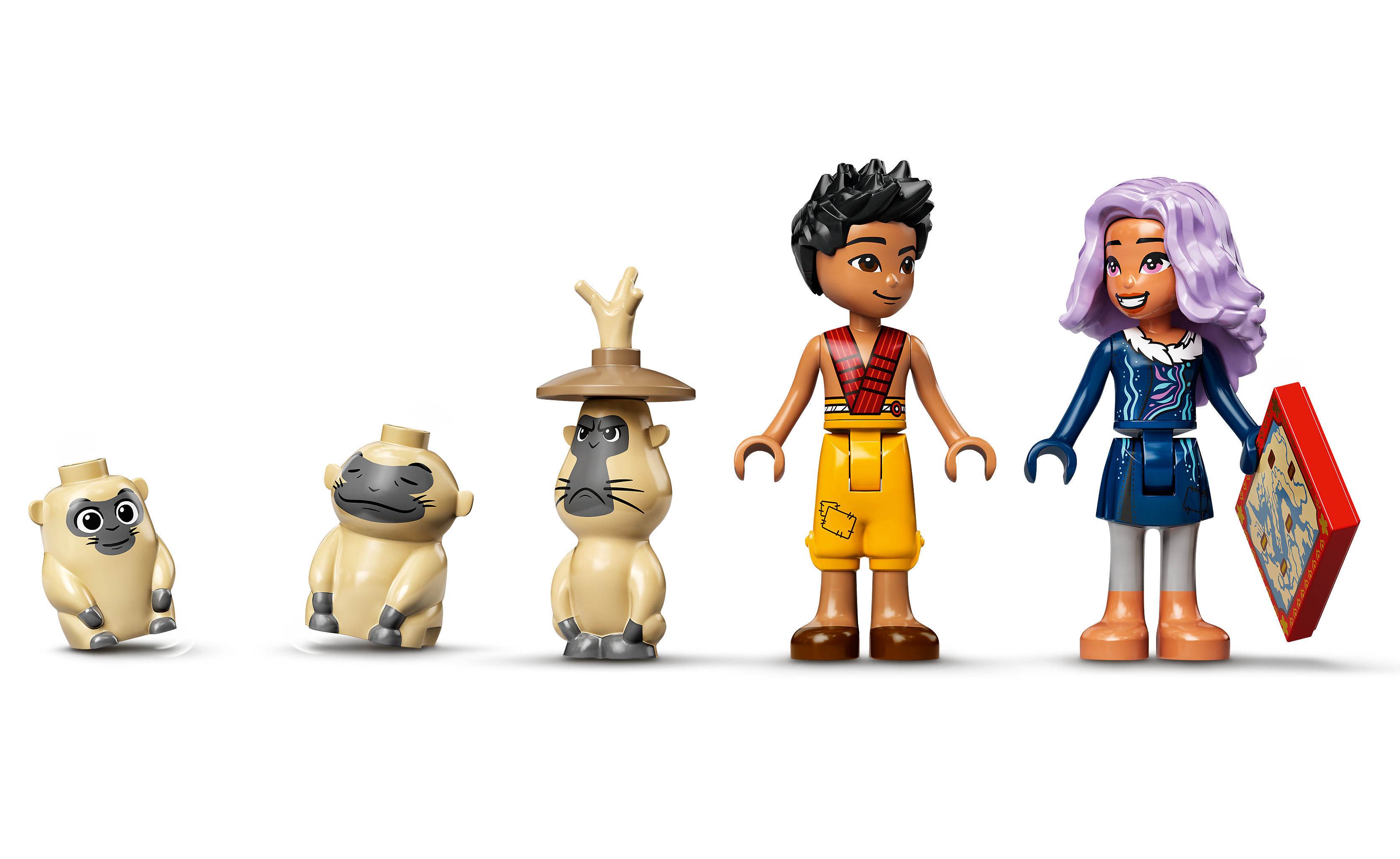 Jouet pour Enfant de 6 Ans et avec 2 Minidolls du Film Raya et Le Dernier Dragon LEGO 43185 Disney Princess Le Bateau de Boun 