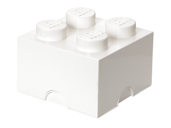 LEGO 5006931 Brique de rangement 4 tenons – blanc