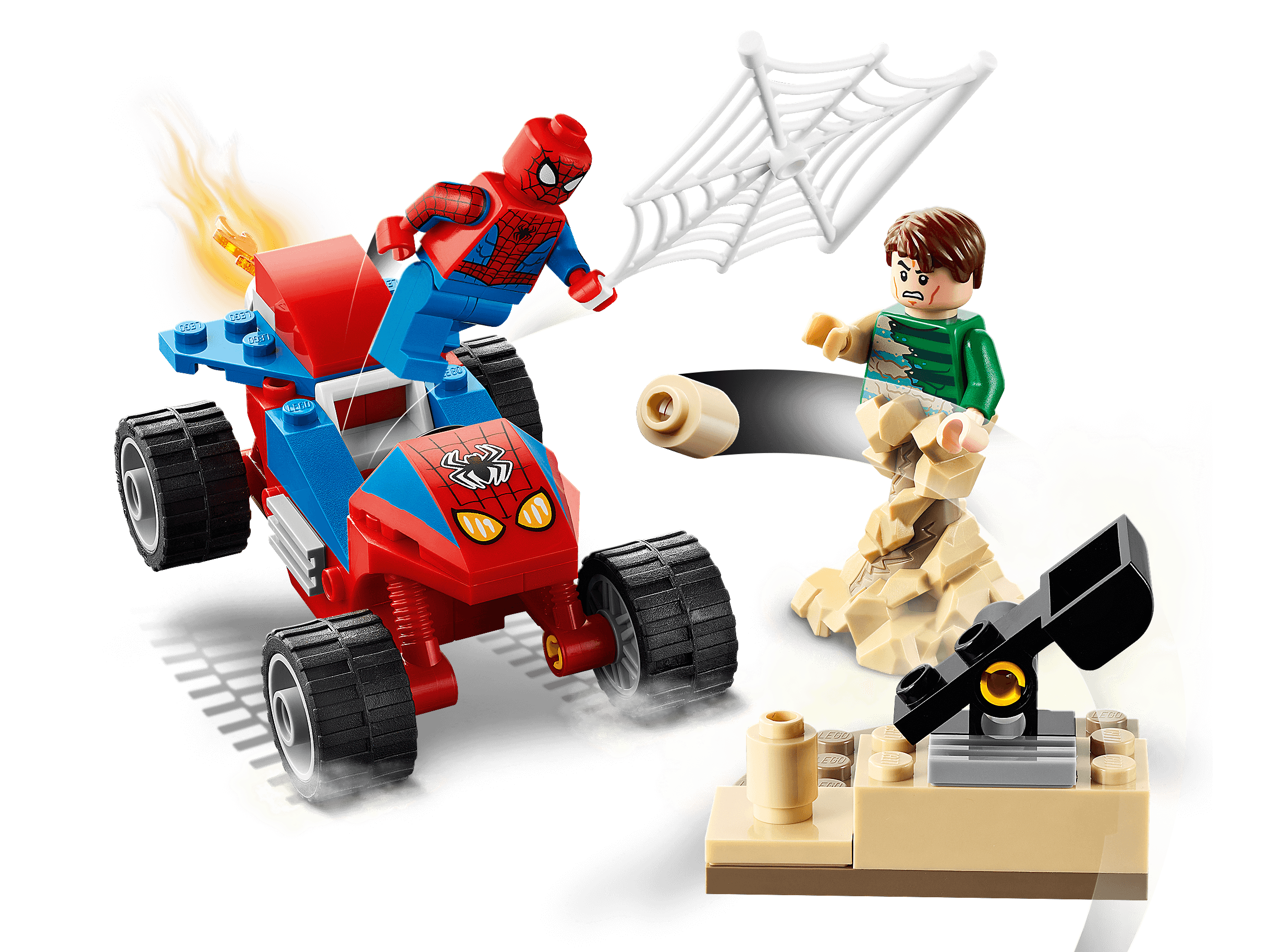 for sale online LEGO Marvel Spider-Man Spider-Man and Sandman Showdown 76172 Building Kit 45 Pieces