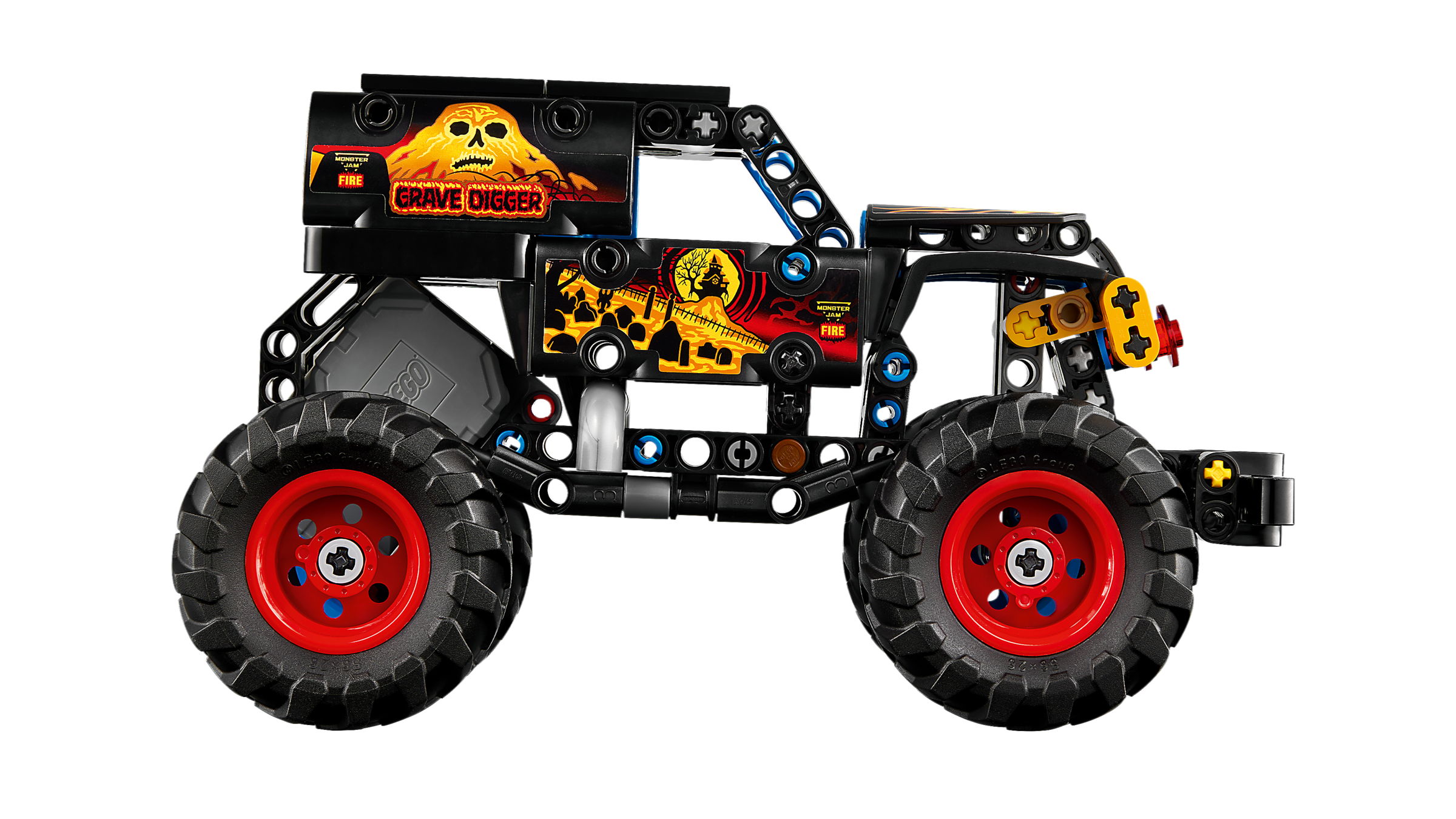 Monster Jam™ Grave Digger™ ファイヤー＆アイス プルバック 42219