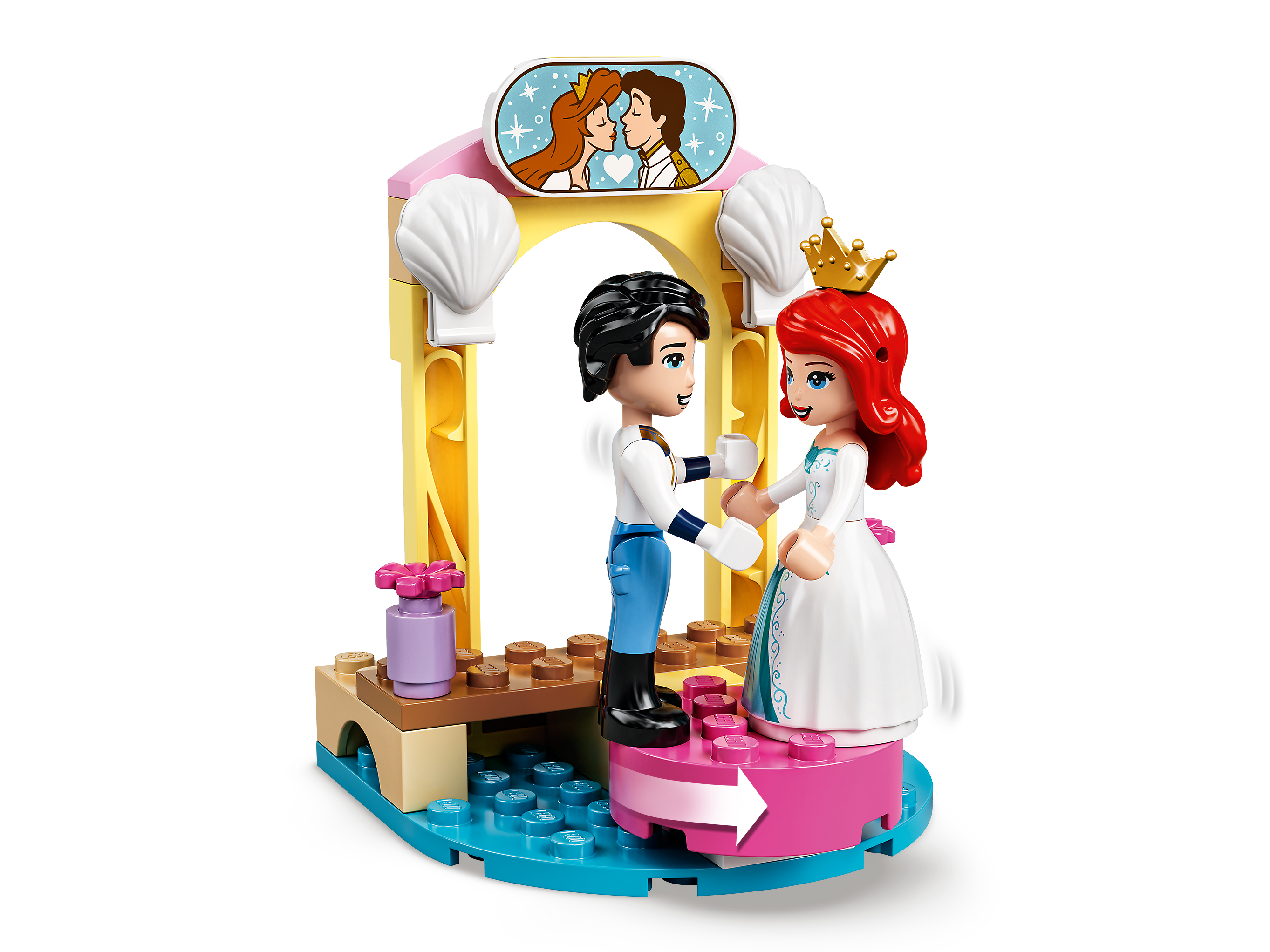 Figuras Para Armar Lego Disney Ariel's Celebration Boat Fiar 