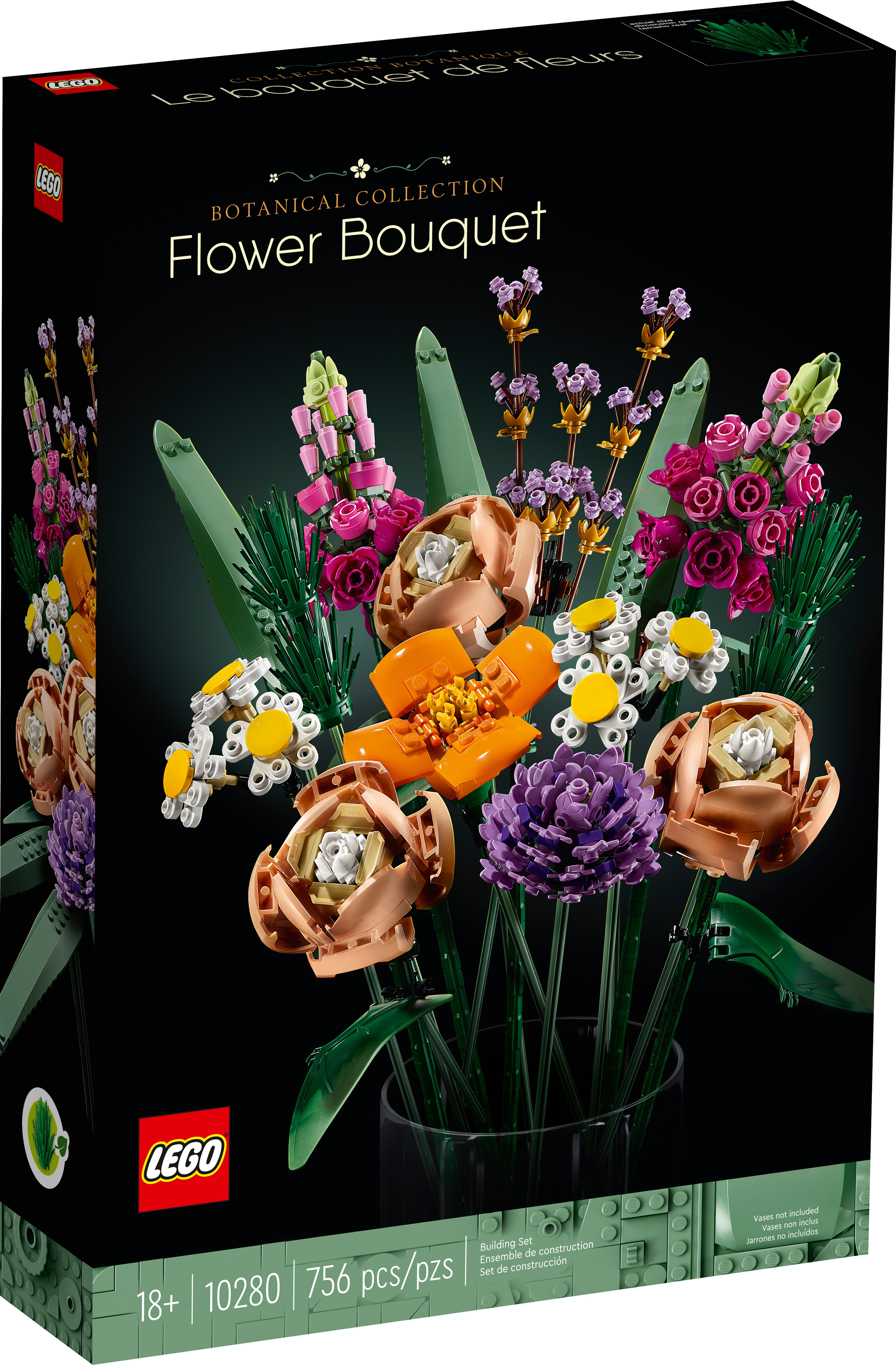 Réplique à grande échelle fleurs LEGO Jumbo taille bouquet floral