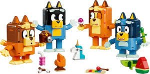 La famille de Bluey en briques