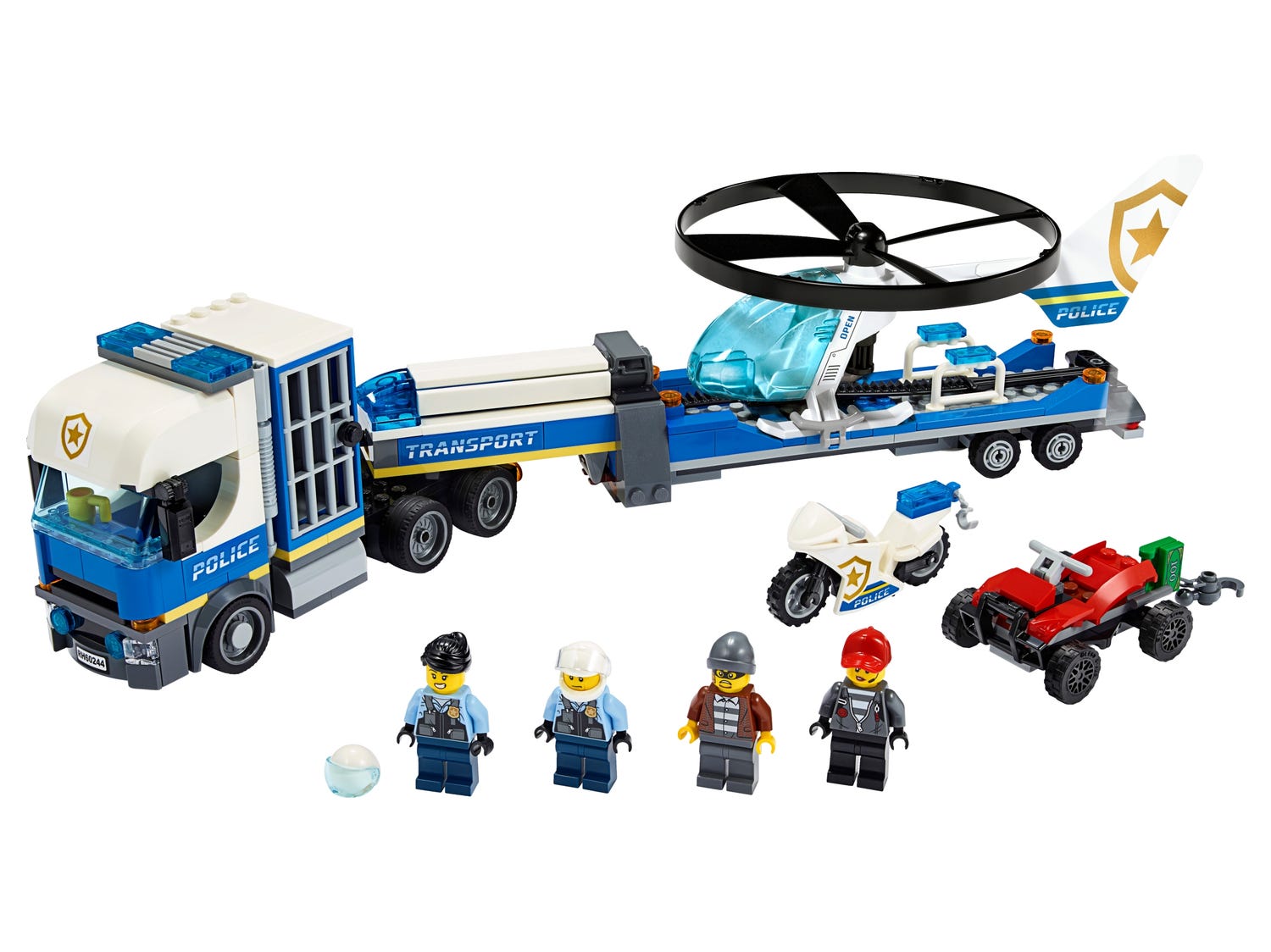 LEGO City Police 60244 Rendőrségi helikopteres szállítás