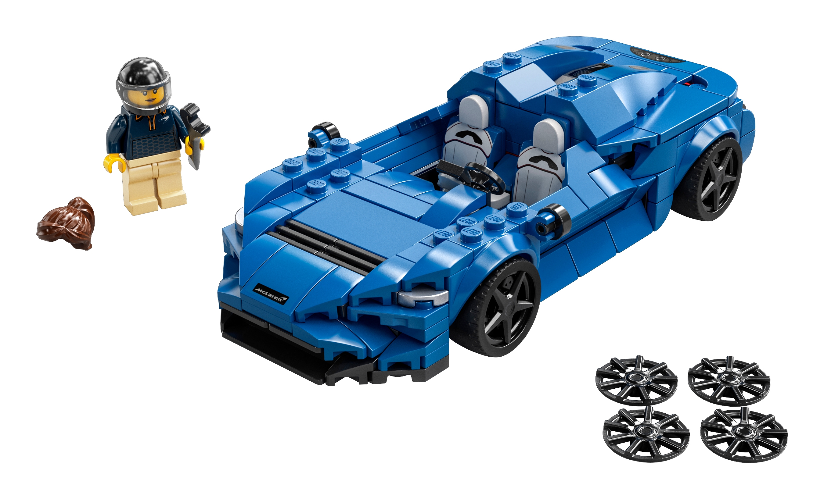 Konstruktionsspielzeug blau LEGO Speed Champions McLaren Elva 