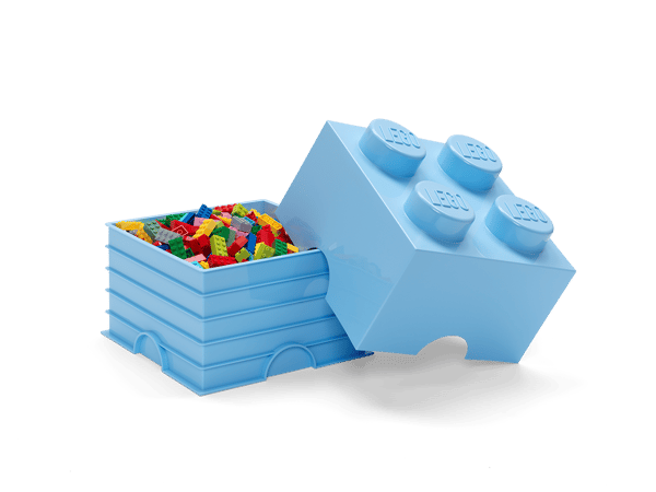 4-Stud Storage Brick – Light Blue - Image 4