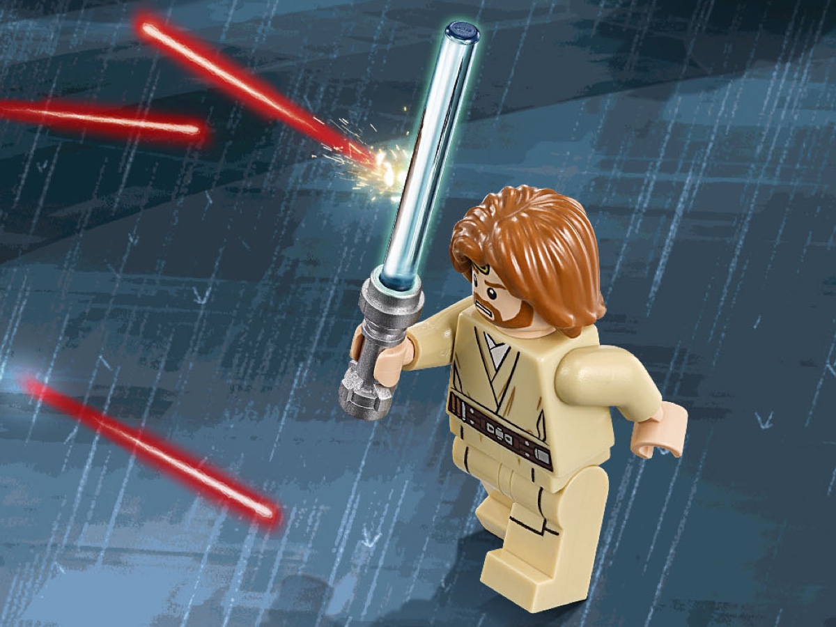 LEGO Figur Minifigur Star Wars Obi Wan Kenobi sw0449 sw449 aus Set 75012 
