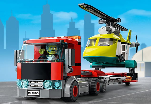 Rescue Helicopter Transport | City Buy online at the LEGO® Shop US