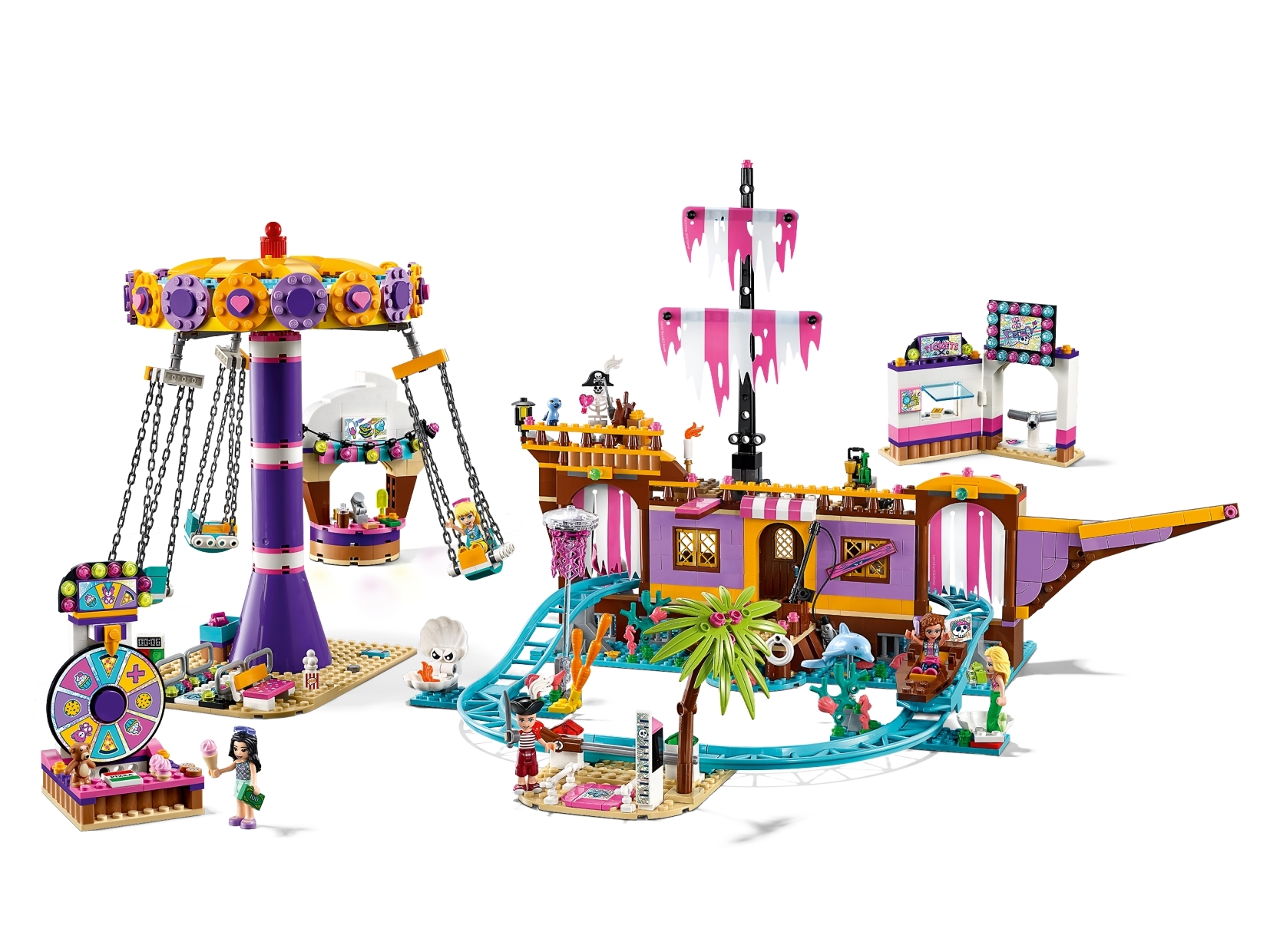 1251 Piece LEGO Canada Inc Friends Heartlake City Amusement Pier 41375 Building Kit