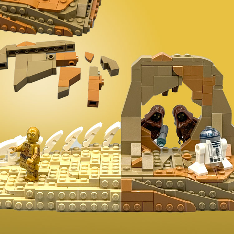 レゴ®スター・ウォーズ™ ジオラマのための地形づくり |レゴ®ショップ