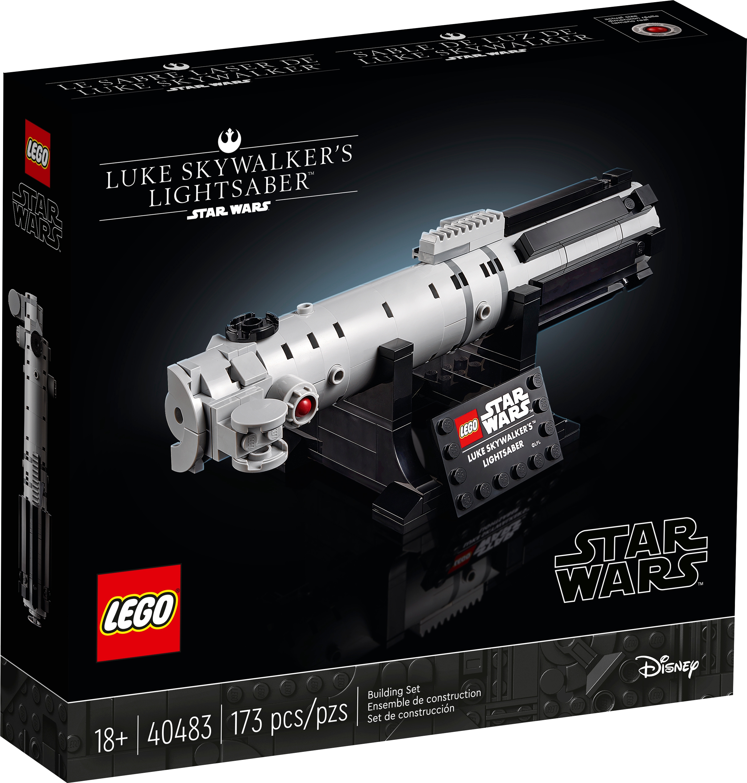 LEGO STAR WARS PERSONAGGIO LUKE SKYWALKER arma con spada laser 4483 4500 7130 7140 